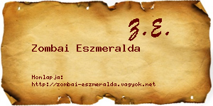 Zombai Eszmeralda névjegykártya